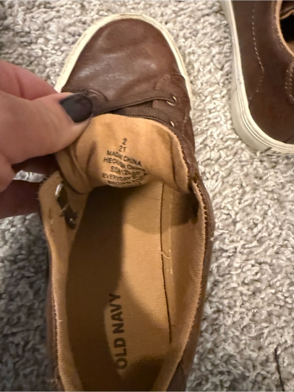 Old Navy Black Dinosaur Slip-On Sneakers for Kids - Picture 5 of 6